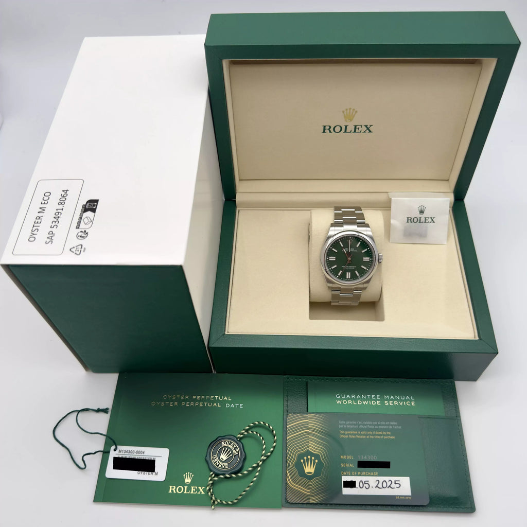 Rolex Oyster Perpetual Green New 2025 134300 2025