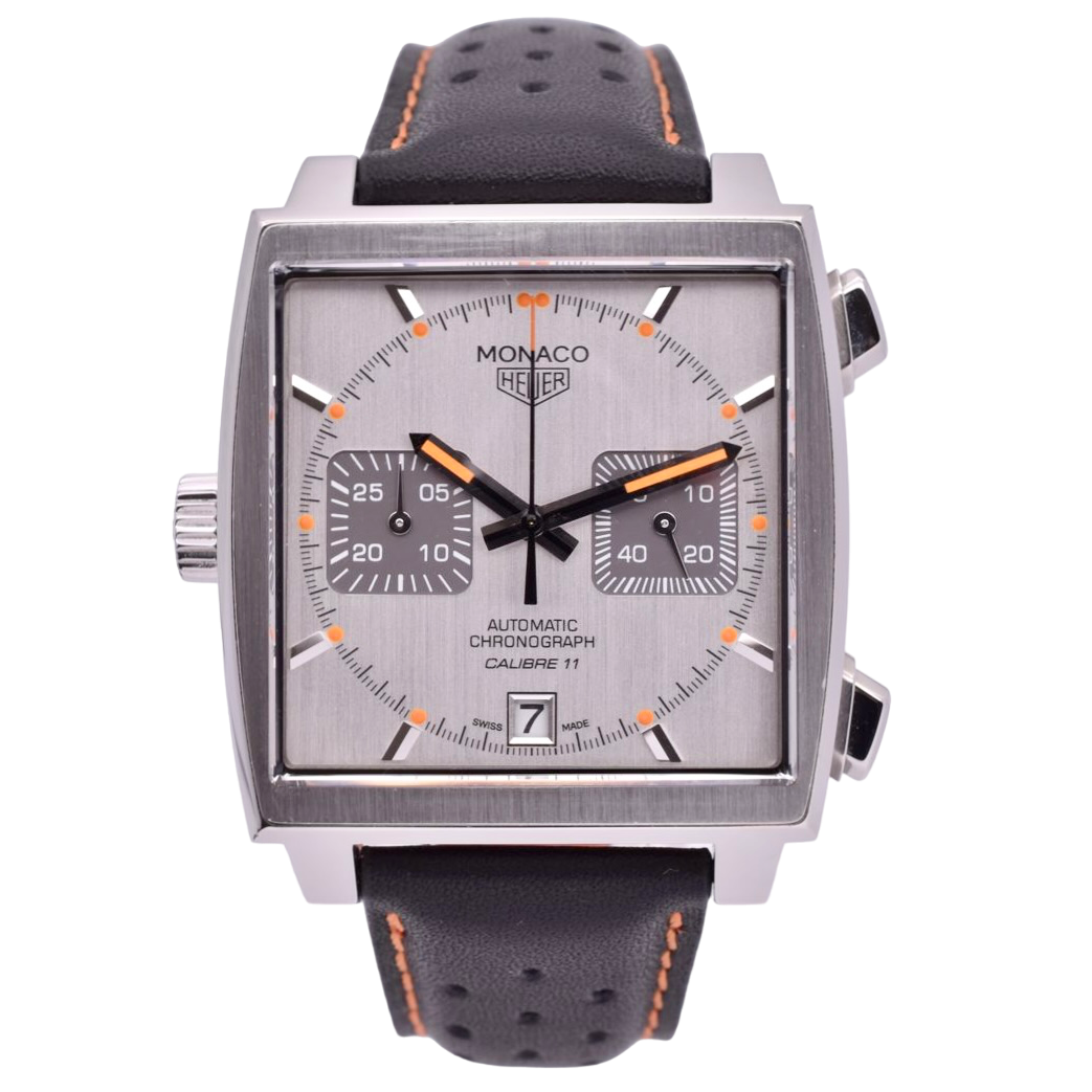 TAG Heuer Monaco Silver & Orange CAW211C.FC6241 2016