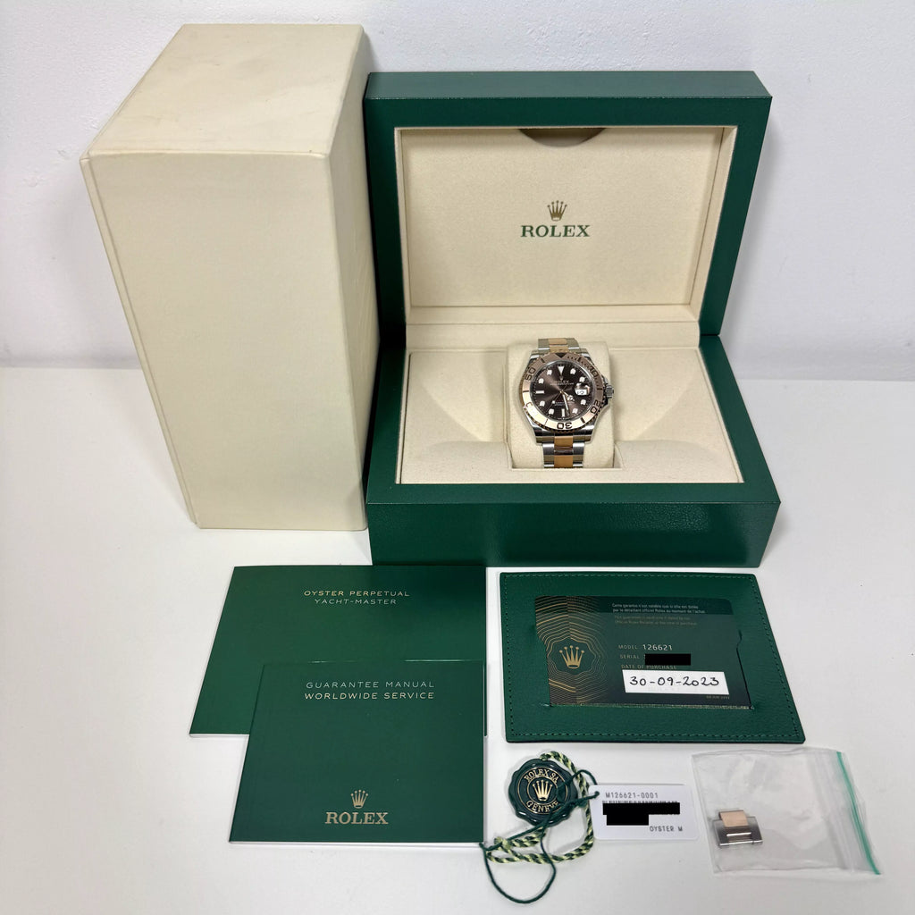 Rolex Yachtmaster Steel & Gold Brown 126621 2023