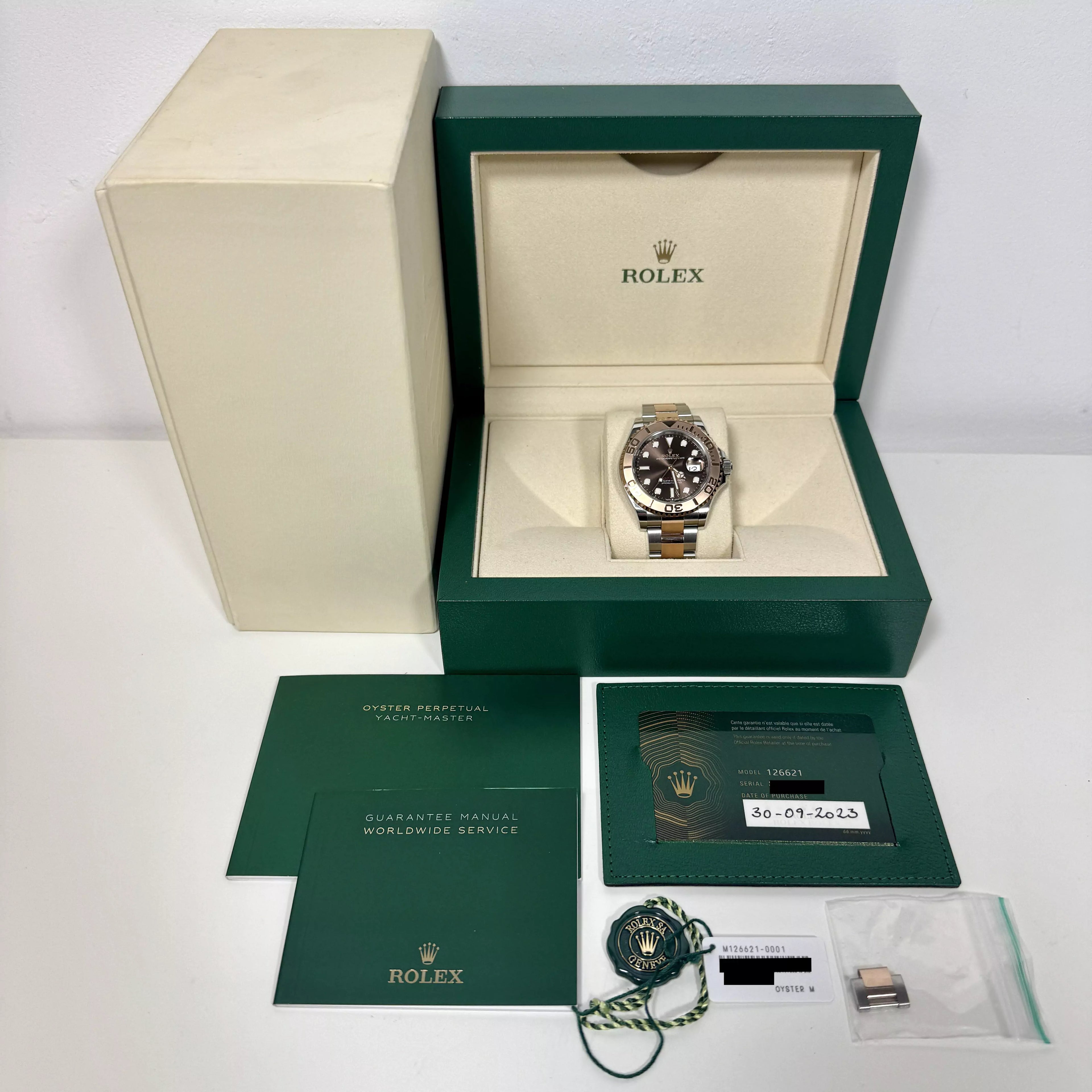 Rolex Yachtmaster Steel & Gold Brown 126621 2023