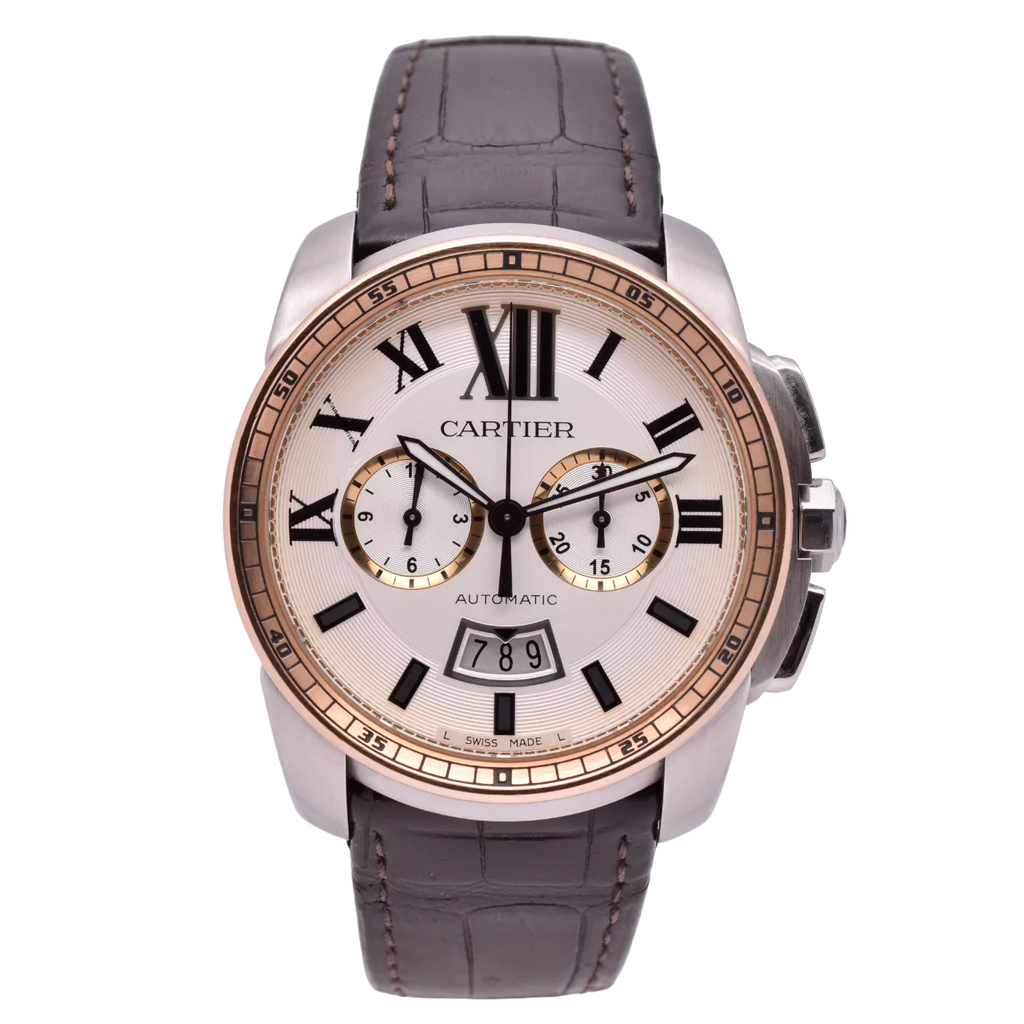 Cartier Calibre De Cartier Chronograph Steel & Gold W7100043 2015