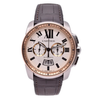 Cartier Calibre De Cartier Chronograph Steel & Gold W7100043 2015