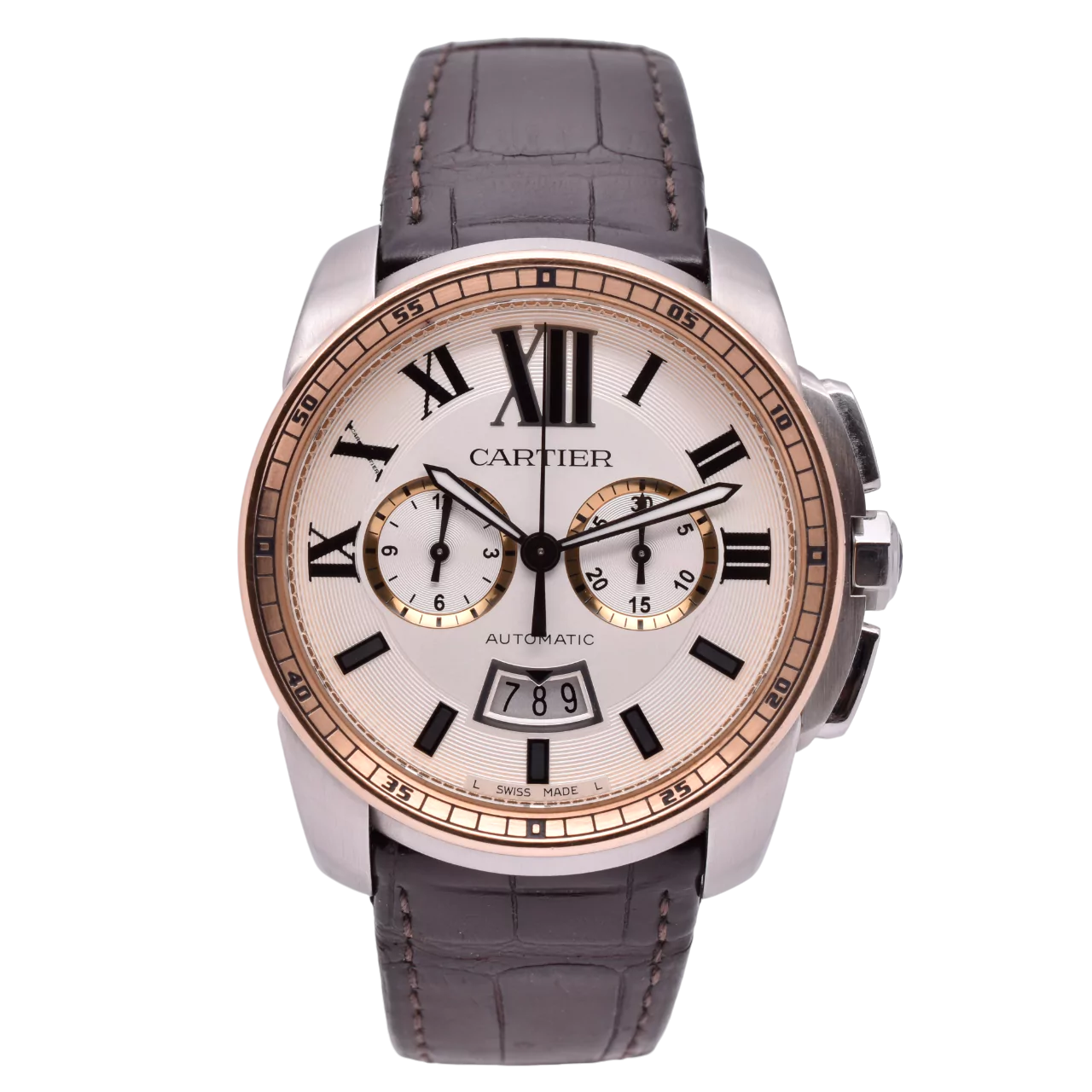 Cartier Calibre De Cartier Chronograph Steel & Gold W7100043 2015