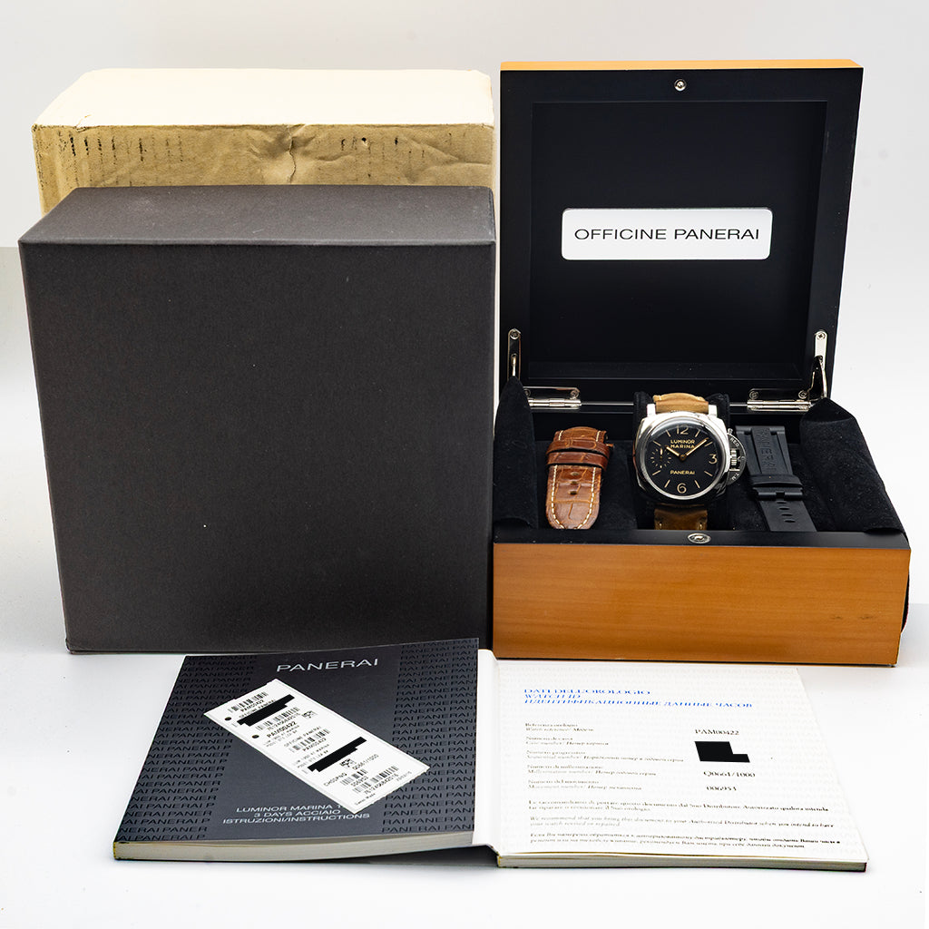 Panerai Luminor Marina 1950 47mm 2015 PAM00422 Box & Papers