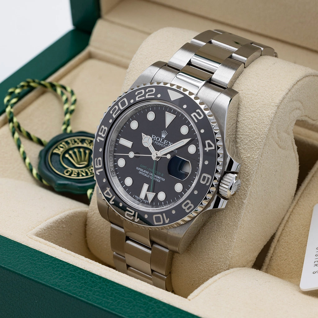 Rolex GMT Master II 40mm Fully Serviced 2026 116710LN 2017 Box & Papers