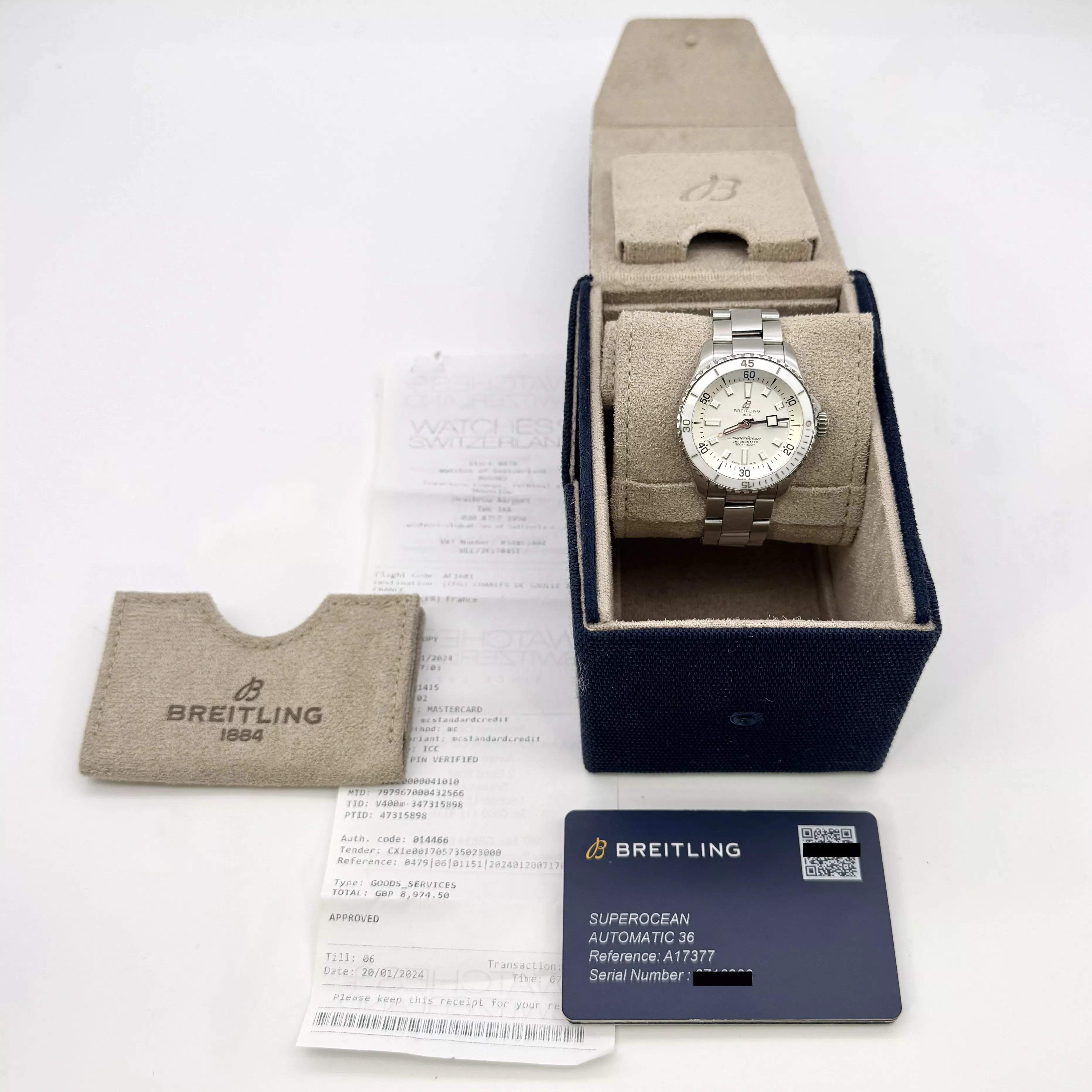 Breitling Superocean 36mm White 2024 A17377211A1A1 2024