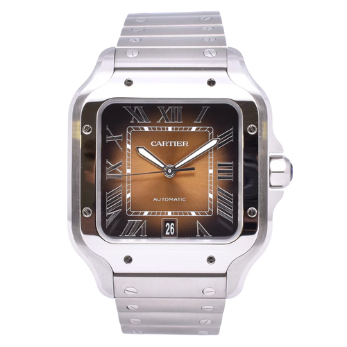Cartier Santos Large Brown Fumé WSSA0064 2024