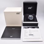Montblanc Geosphere Chronograph Oxygen 1858 129624 Box & Papers, serial no. FTHK3J9H1 – Pre-owned Watch | Wiseman's Watches