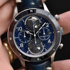 Montblanc Geosphere Chronograph Oxygen 1858 129624 Box & Papers, serial no. FTHK3J9H1 – Pre-owned Watch | Wiseman's Watches