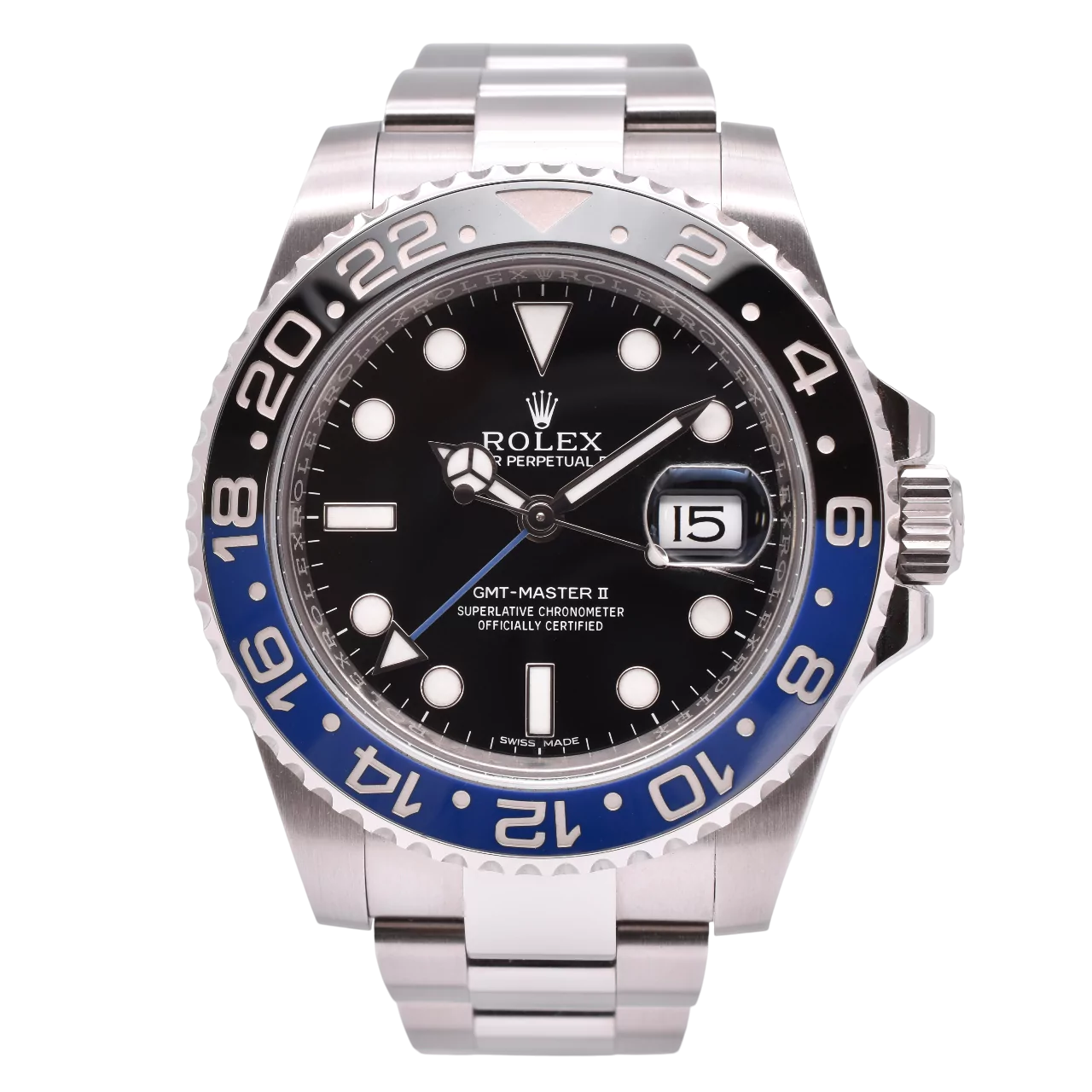 Rolex GMT Master II Batman Full Set 116710BLNR 2015