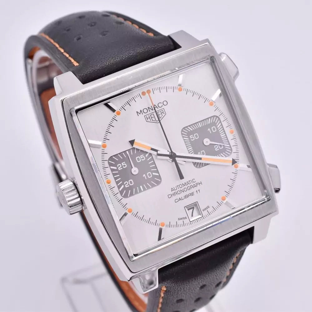 TAG Heuer Monaco Silver & Orange CAW211C 2016