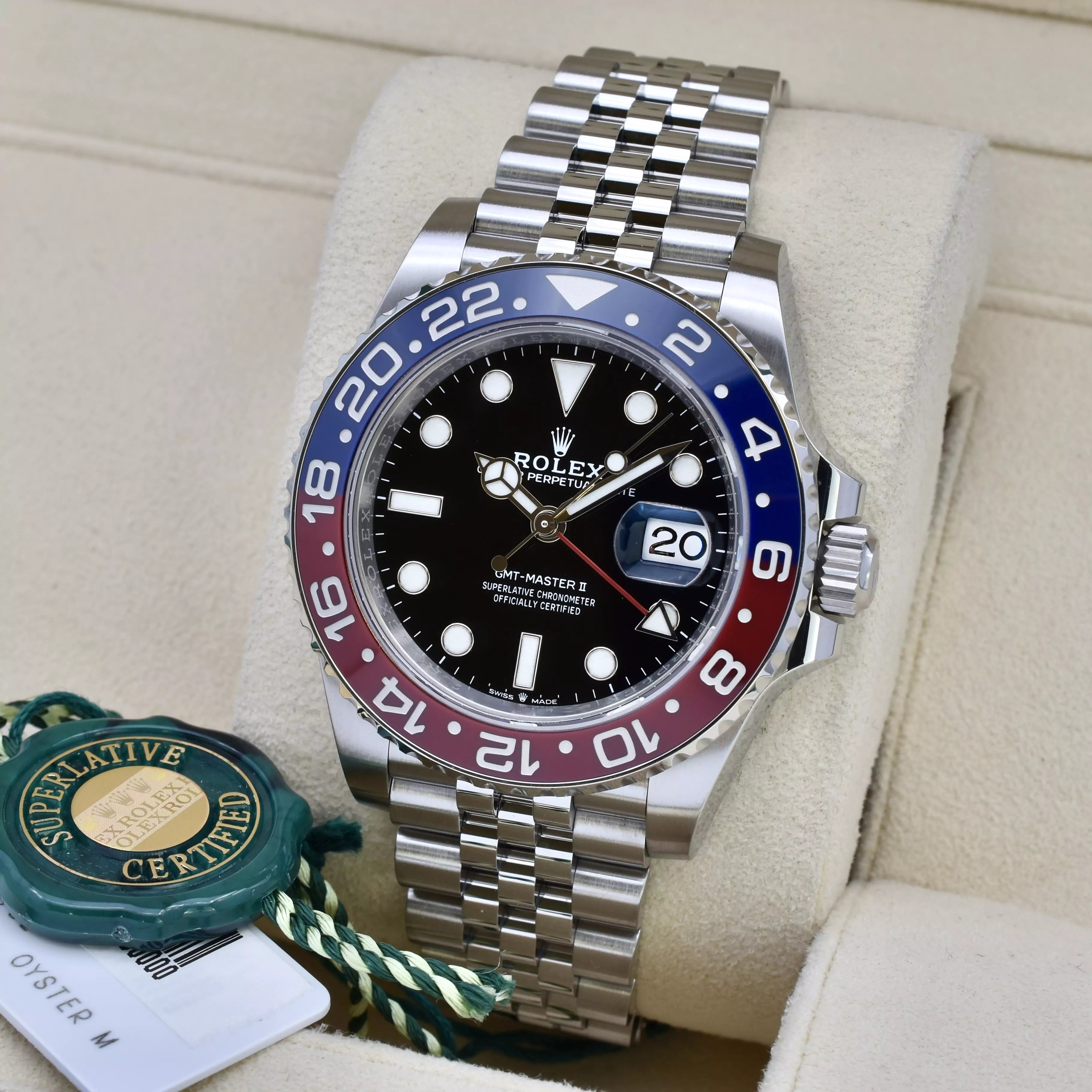 Rolex GMT Master II "Pepsi" Complete Set 126710BLRO 2021