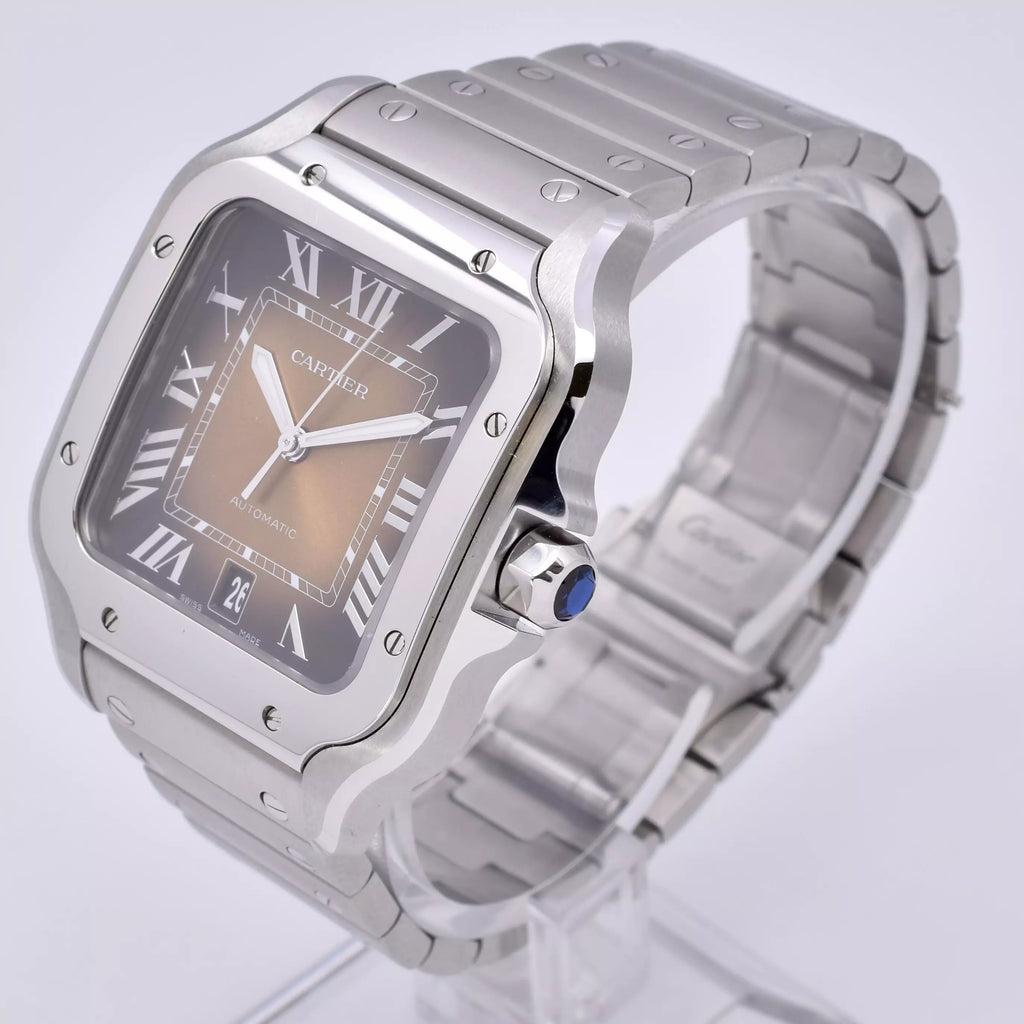 Cartier Santos Large Brown Fumé WSSA0064 2024