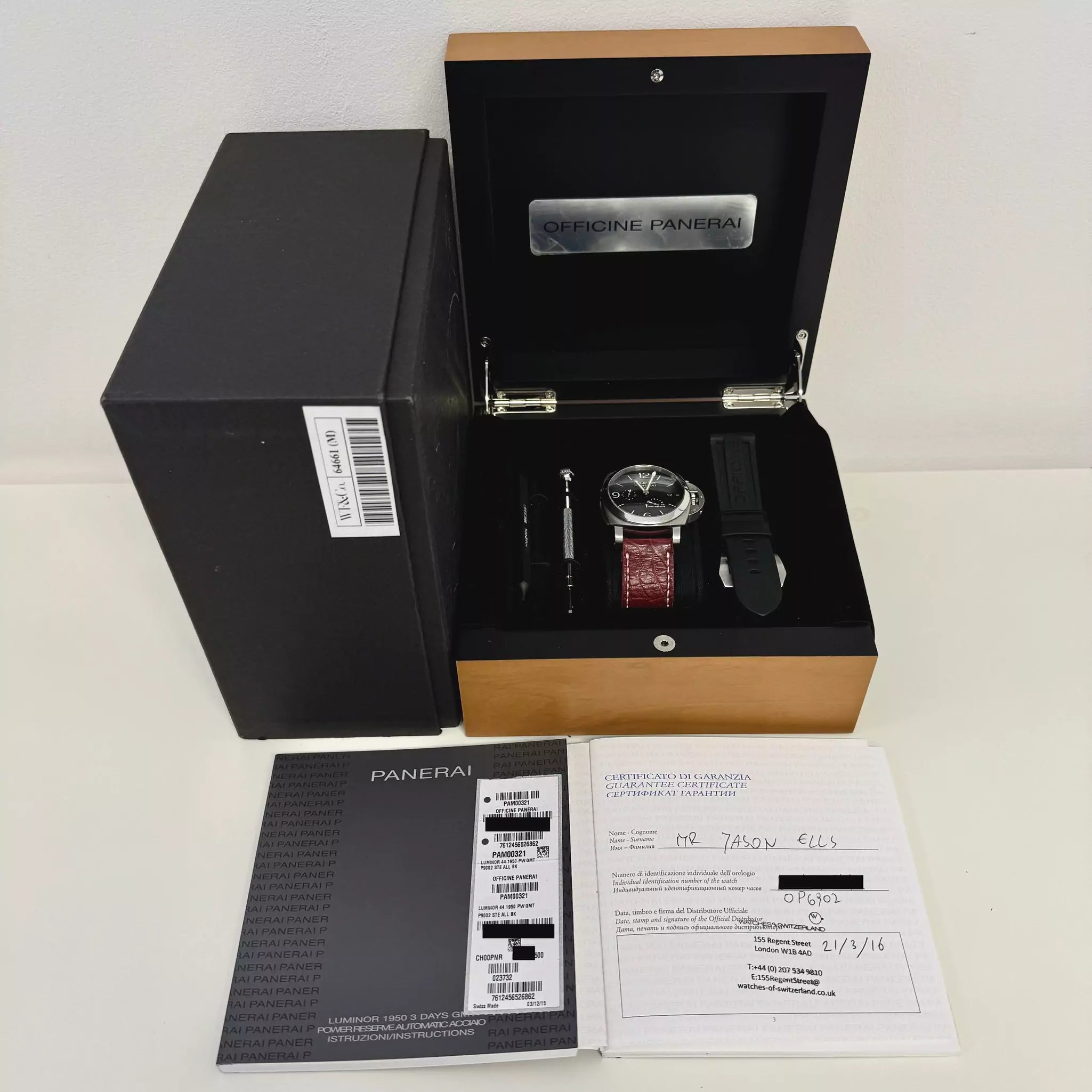 Panerai Luminor 44mm Automatic PAM00321 2016
