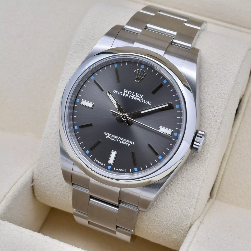 Rolex Oyster Perpetual Rhodium 2020 Full Set 114300 2020
