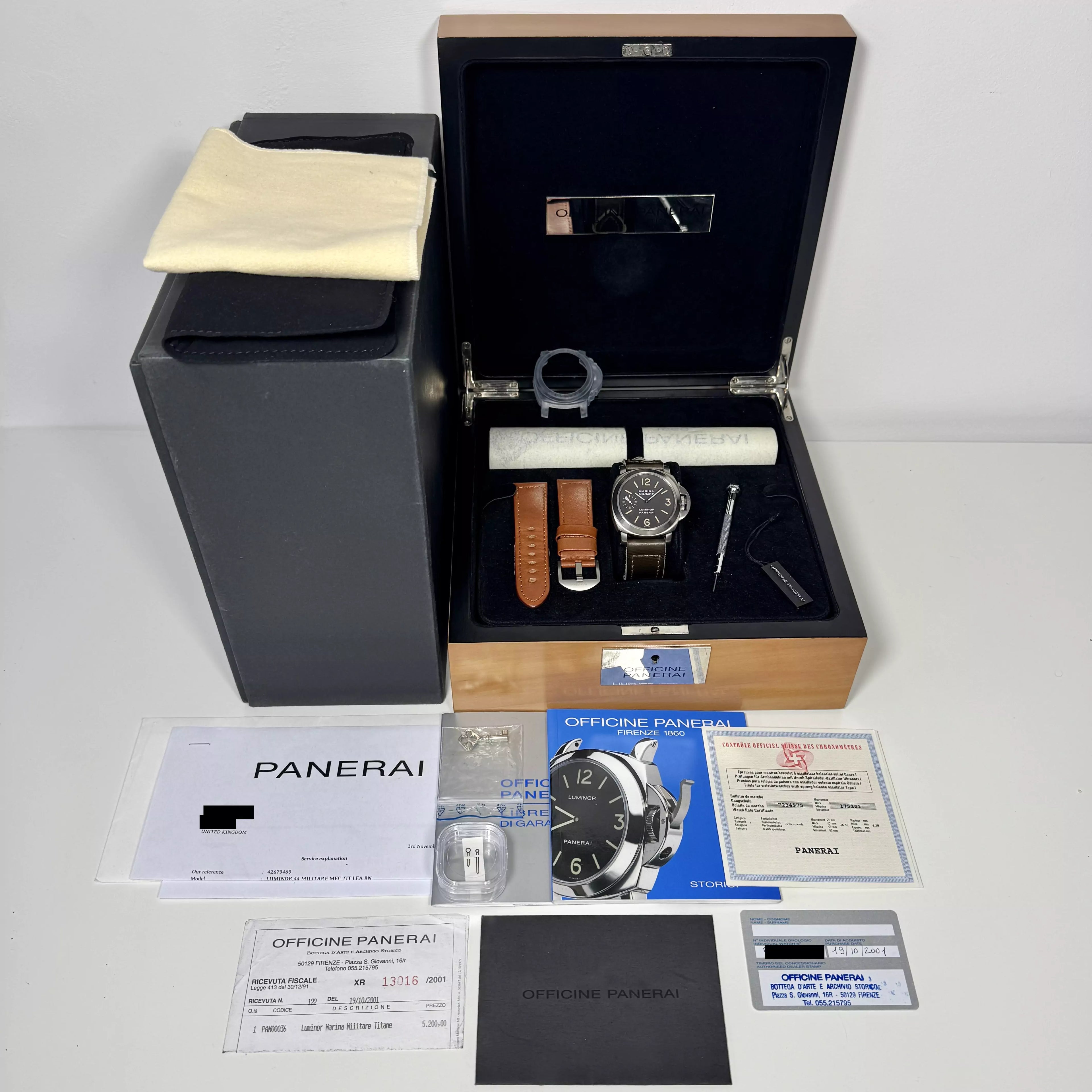 Panerai Luminor Special Edition 1998 PAM00036B 1998