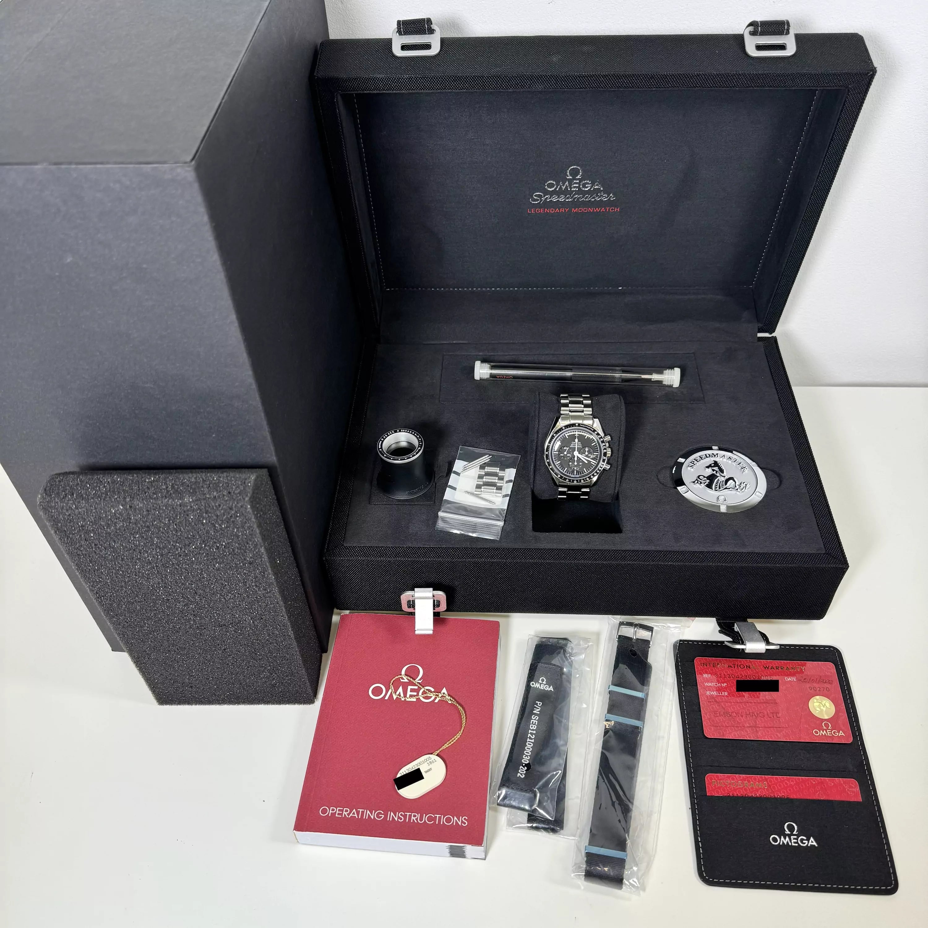 OMEGA Speedmaster Hesalite Full Set 311.30.42.30.01.005 2020