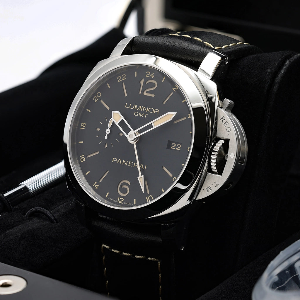 Panerai Luminor 1950 3 Days GMT Automatic Acciaio 44mm PAM00531 box & papers
