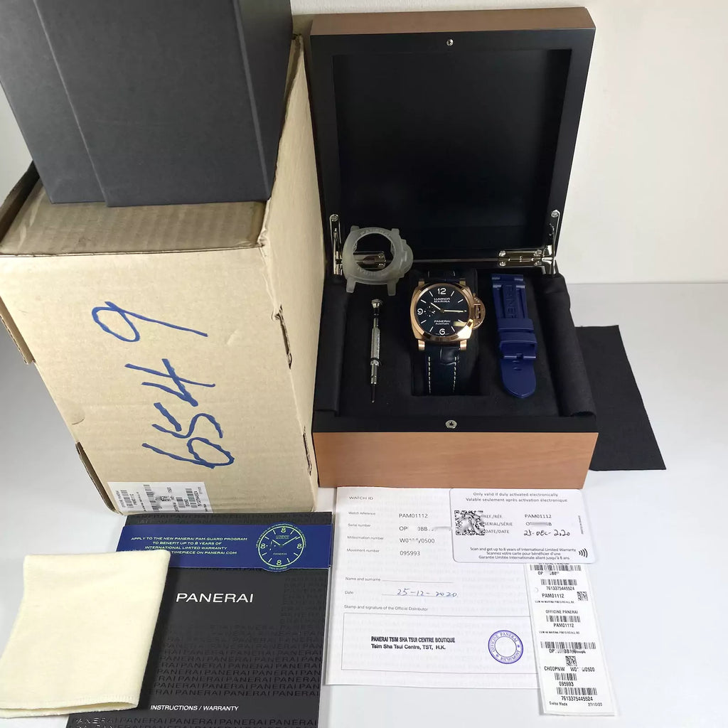 Panerai Luminor Goldtech Sole Blu PAM01112 2020