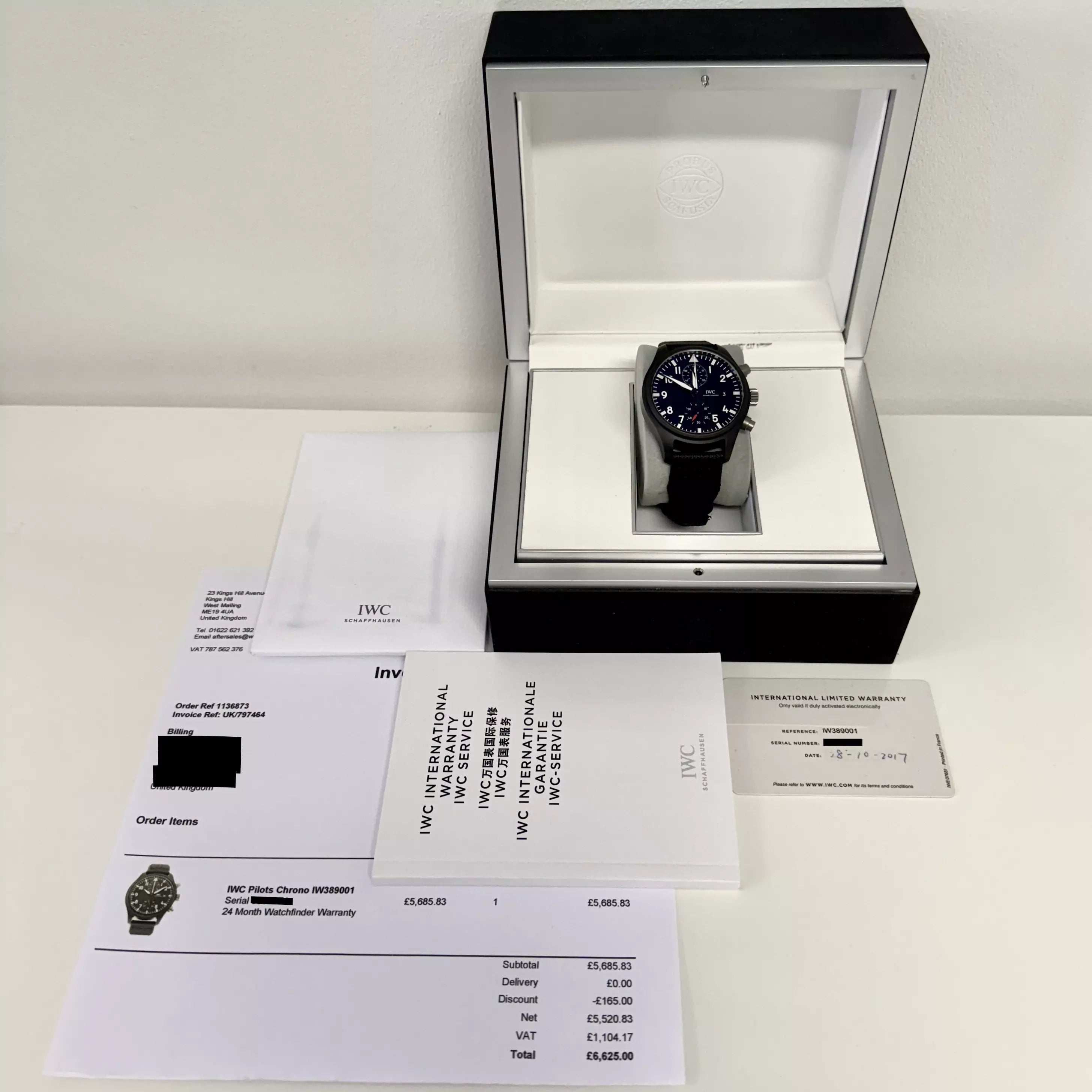 IWC Pilot Chronograph Top Gun IW389001 2017