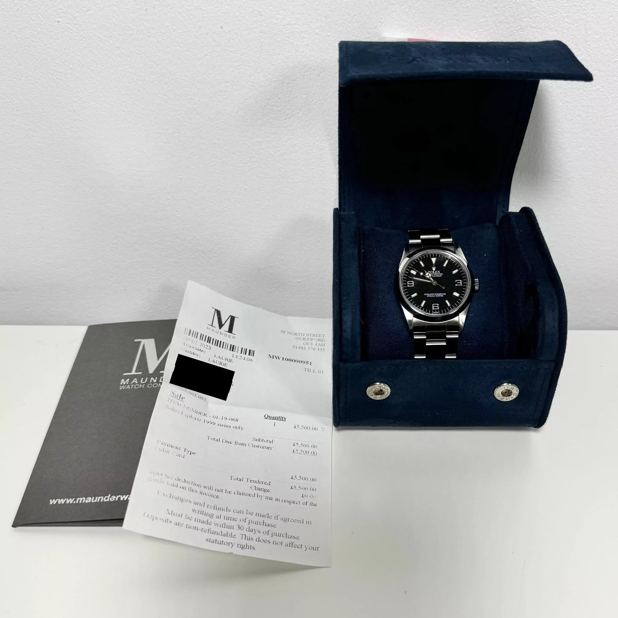 Rolex Explorer "Swiss Only" Dial 14270 1999
