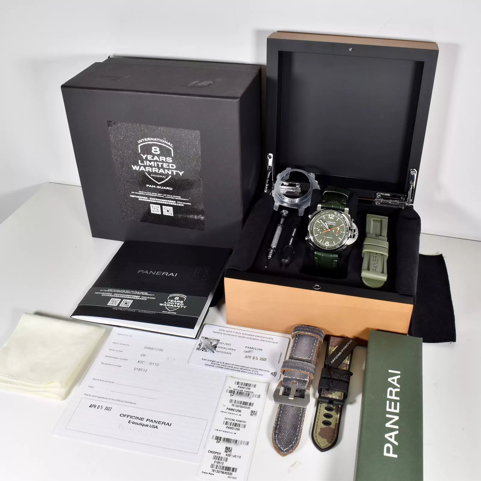 Panerai Luminor Verde Militare PAM01296 2022