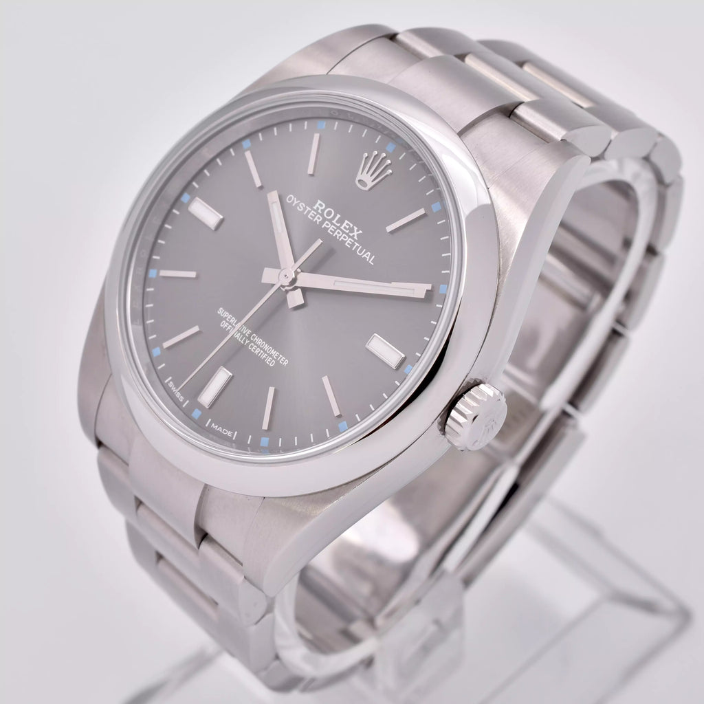 Rolex Oyster Perpetual Rhodium 2020 Full Set 114300 2020