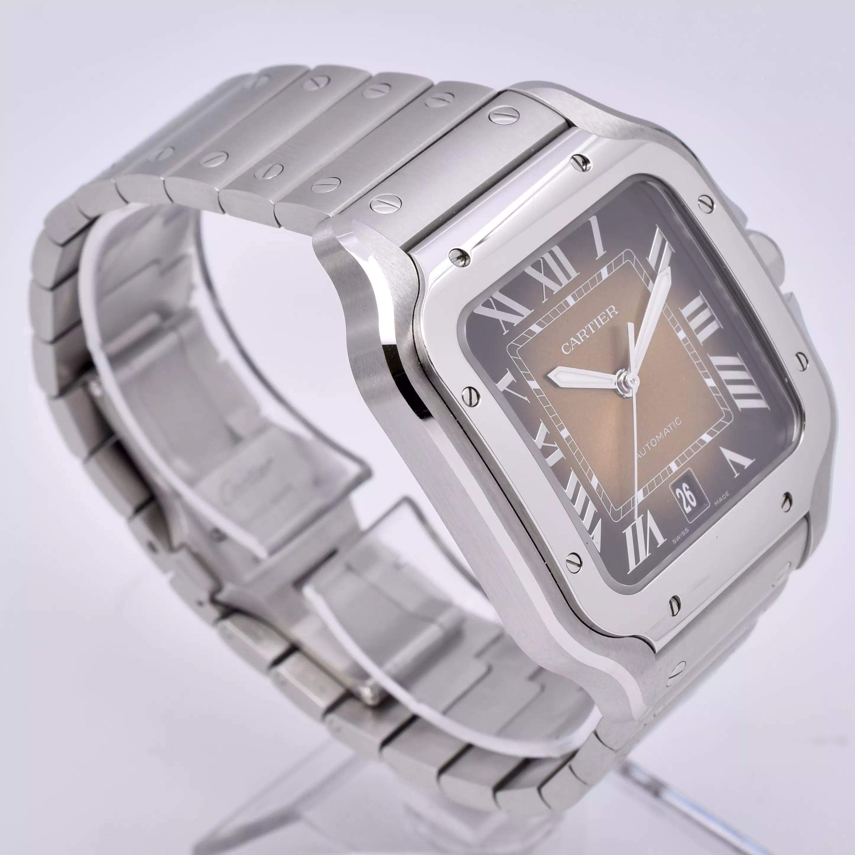 Cartier Santos Large Brown Fumé WSSA0064 2024
