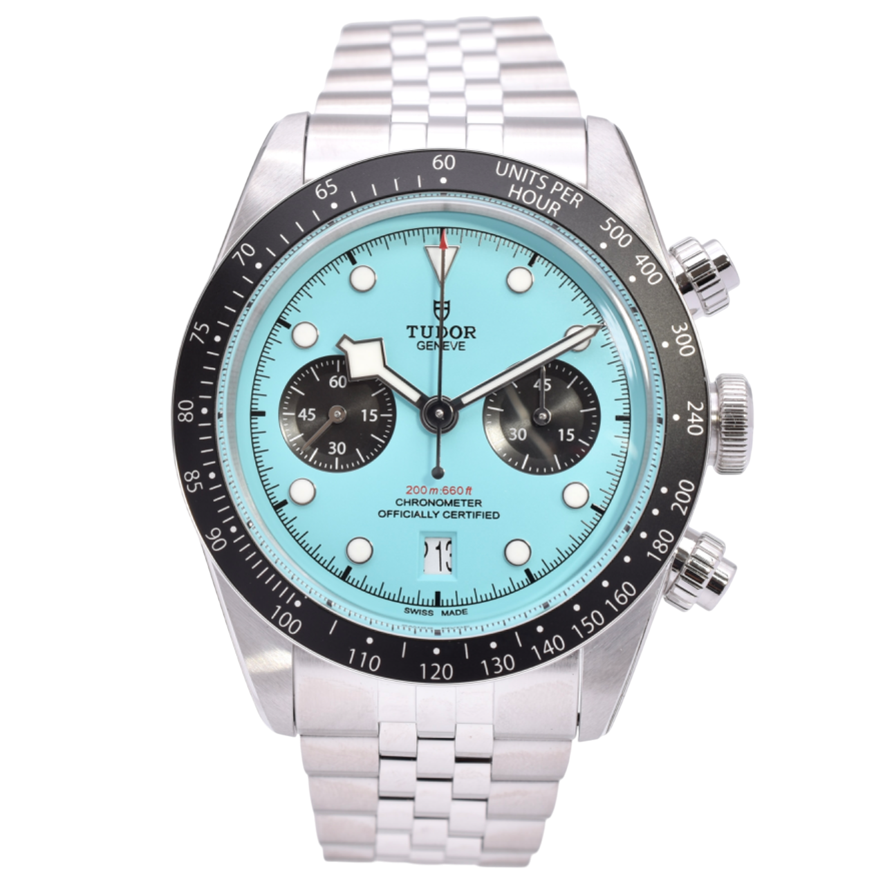 Tudor Black Bay Flamingo Blue Stickered 79360N 2025
