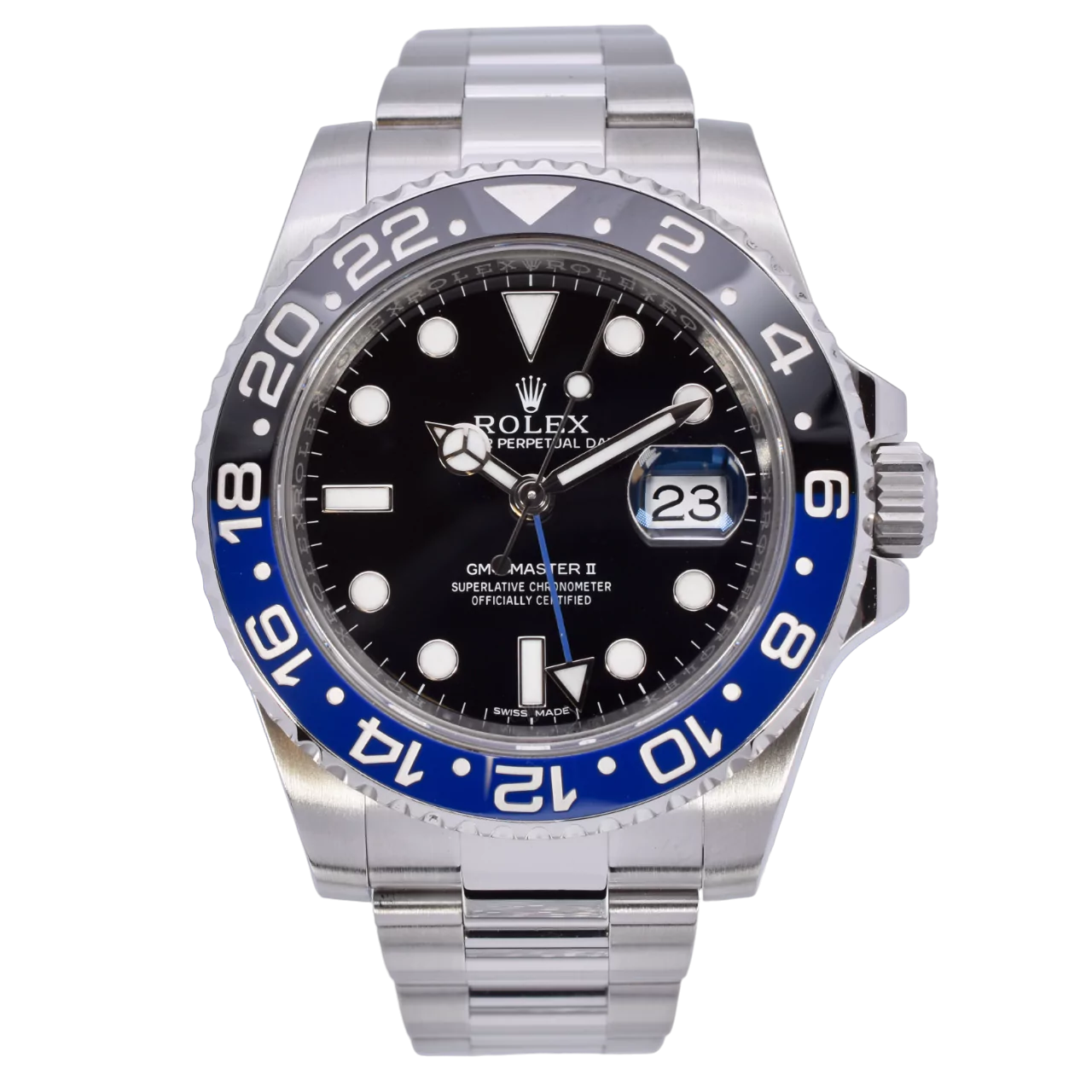 Rolex GMT Master II 40mm Excellent Set 116710BLNR 2015