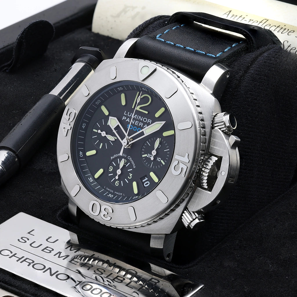 Panerai Submersible Chronograph 47mm 1950 PAM00187 2005 Box & Papers