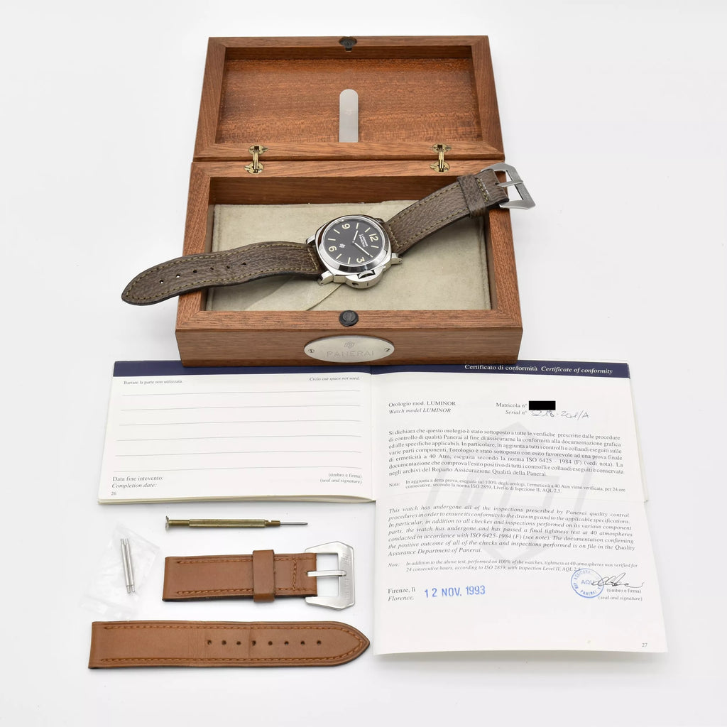 Panerai Luminor Logo Pre-Vendôme 5218-201A Box & Papers