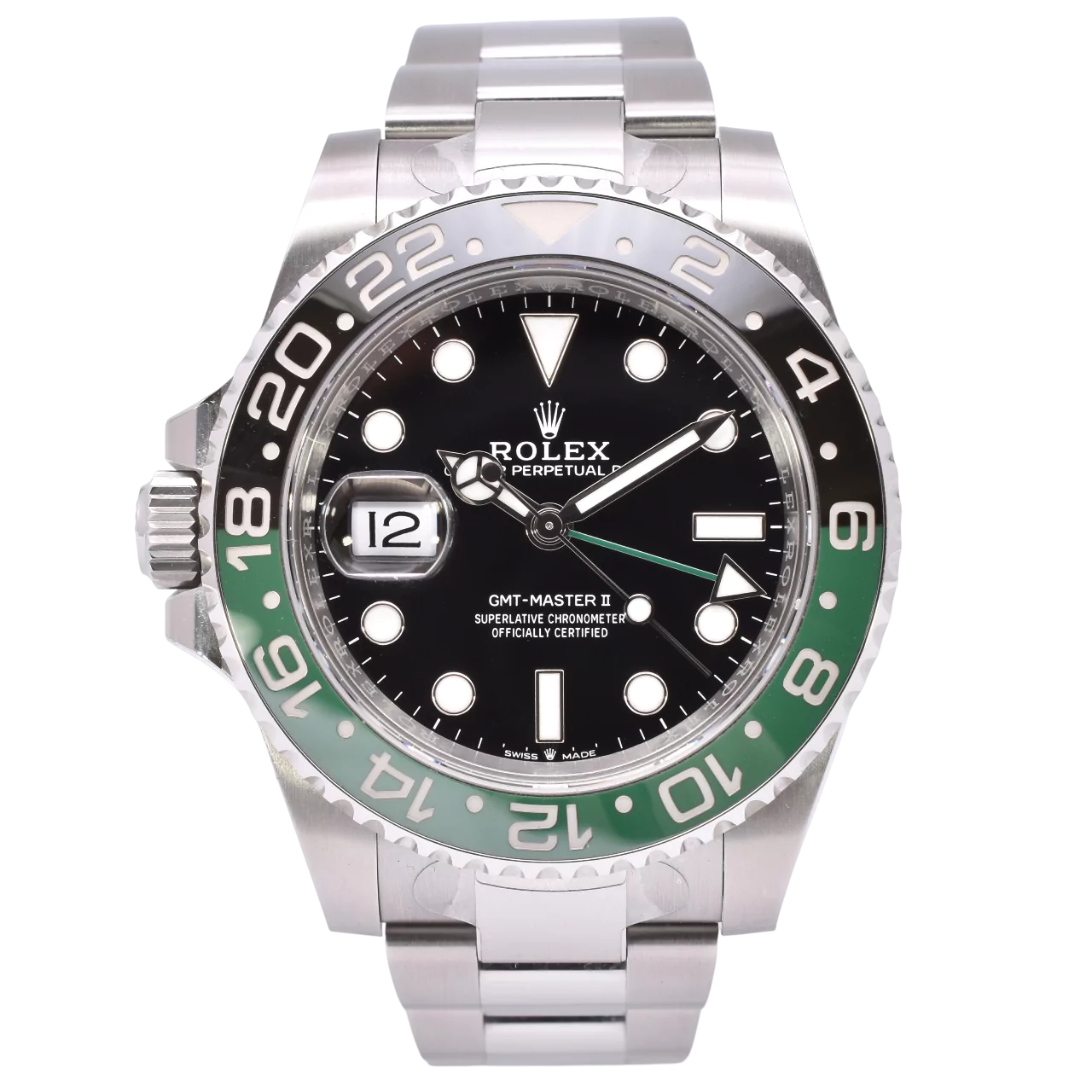 Rolex GMT Master II "Sprite" Model no. 126720VTNR, Serial no. 67SY7357, 2026 Box & Papers
