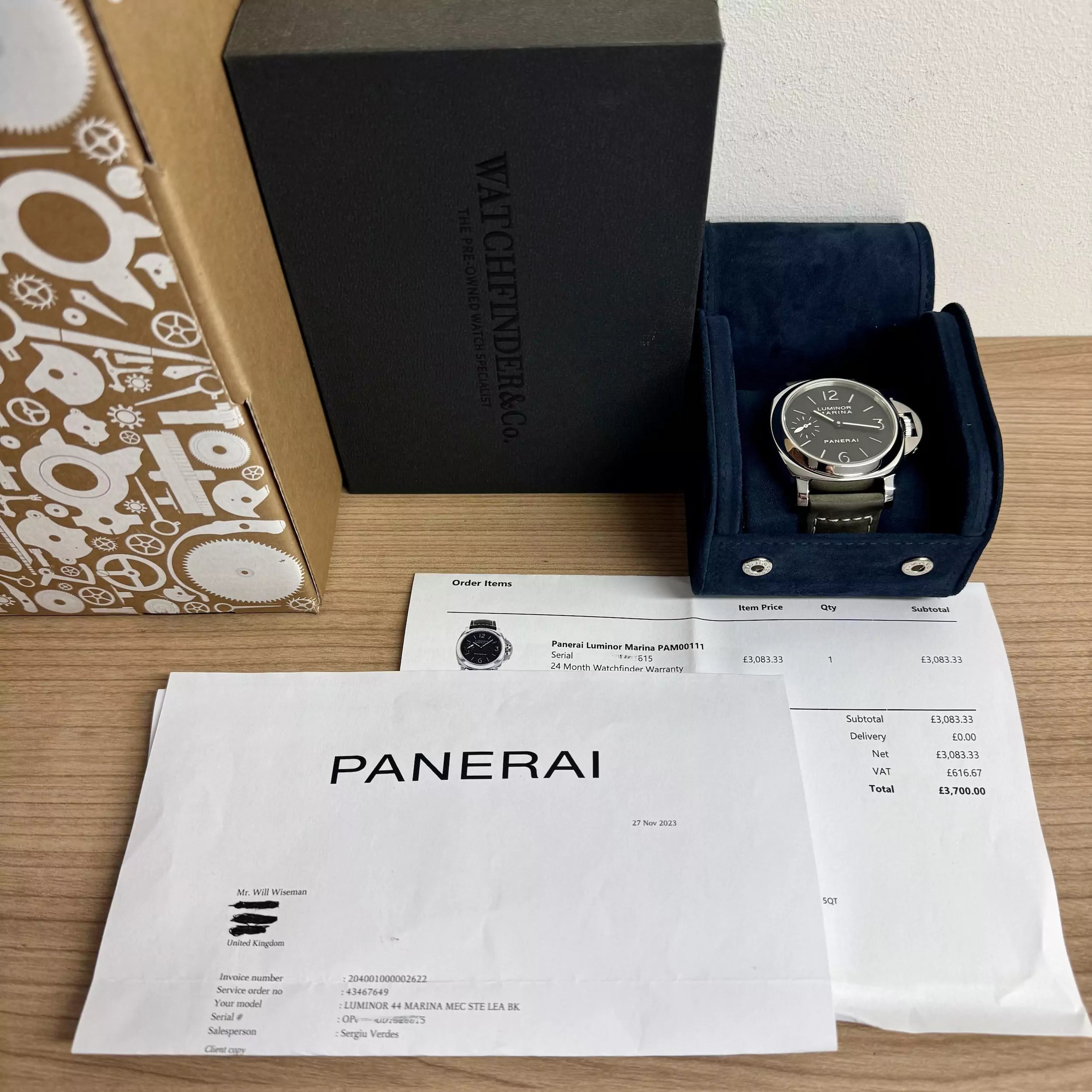 Panerai Luminor Base 44mm PAM00111 2012