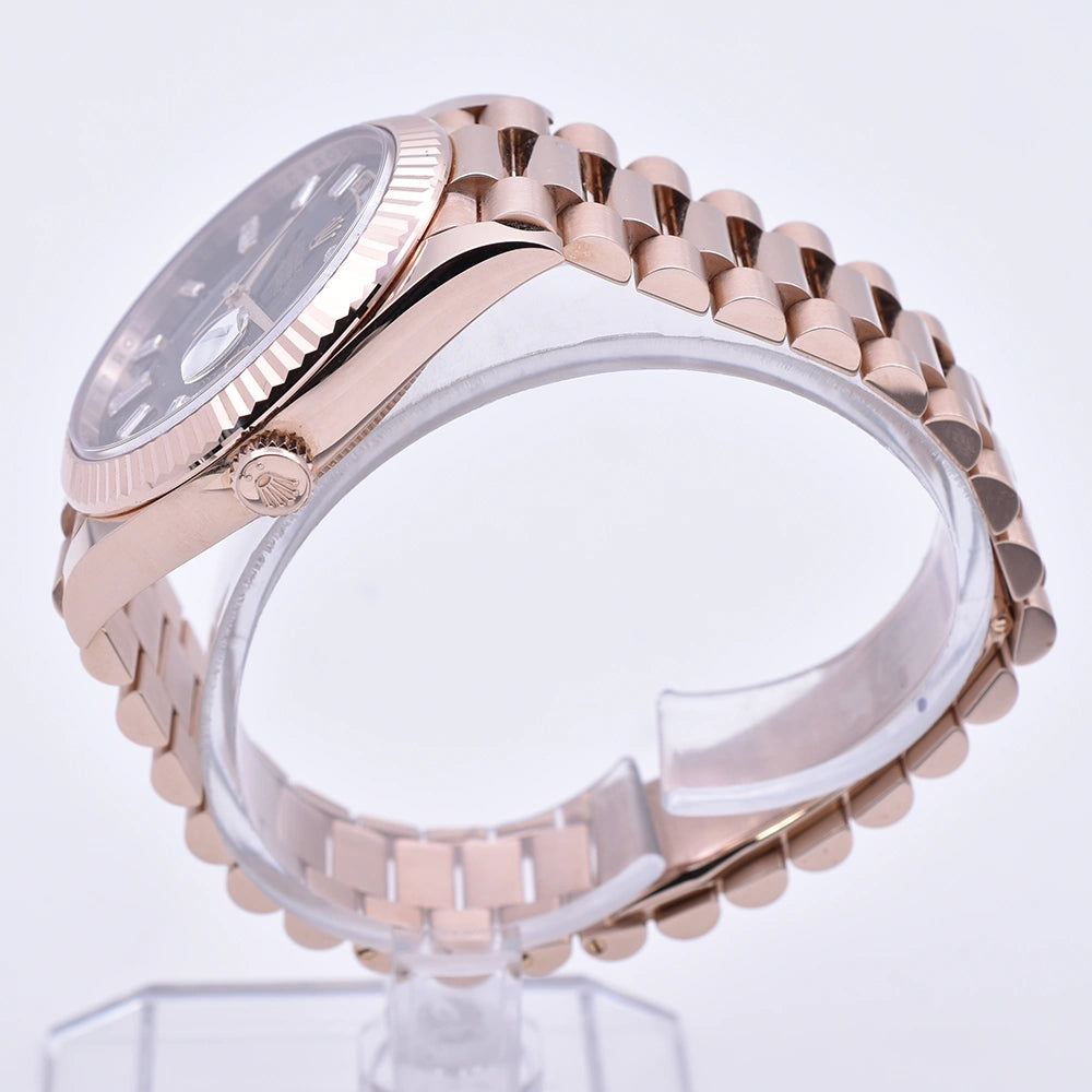 Rolex Day-Date 40 18ct Everose Gold Eisenkiesel 228235 2025