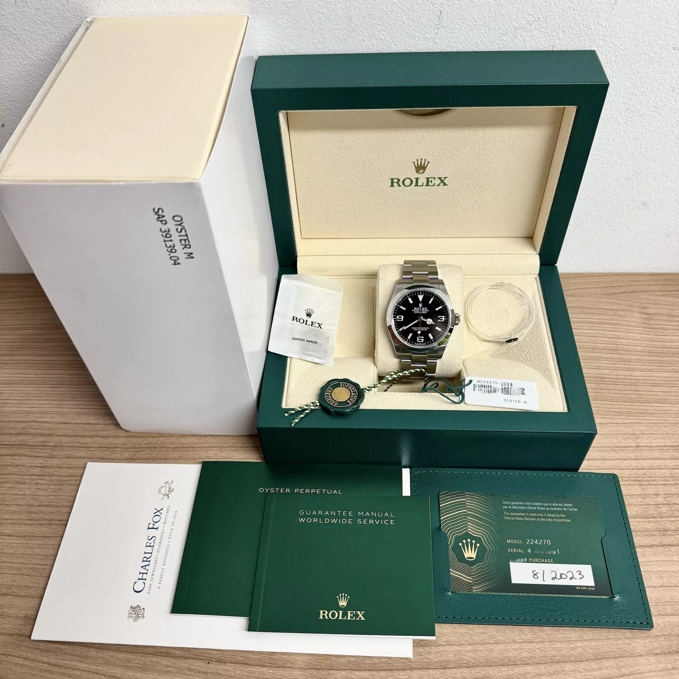Rolex Explorer 2023 Excellent Set 224270 2023