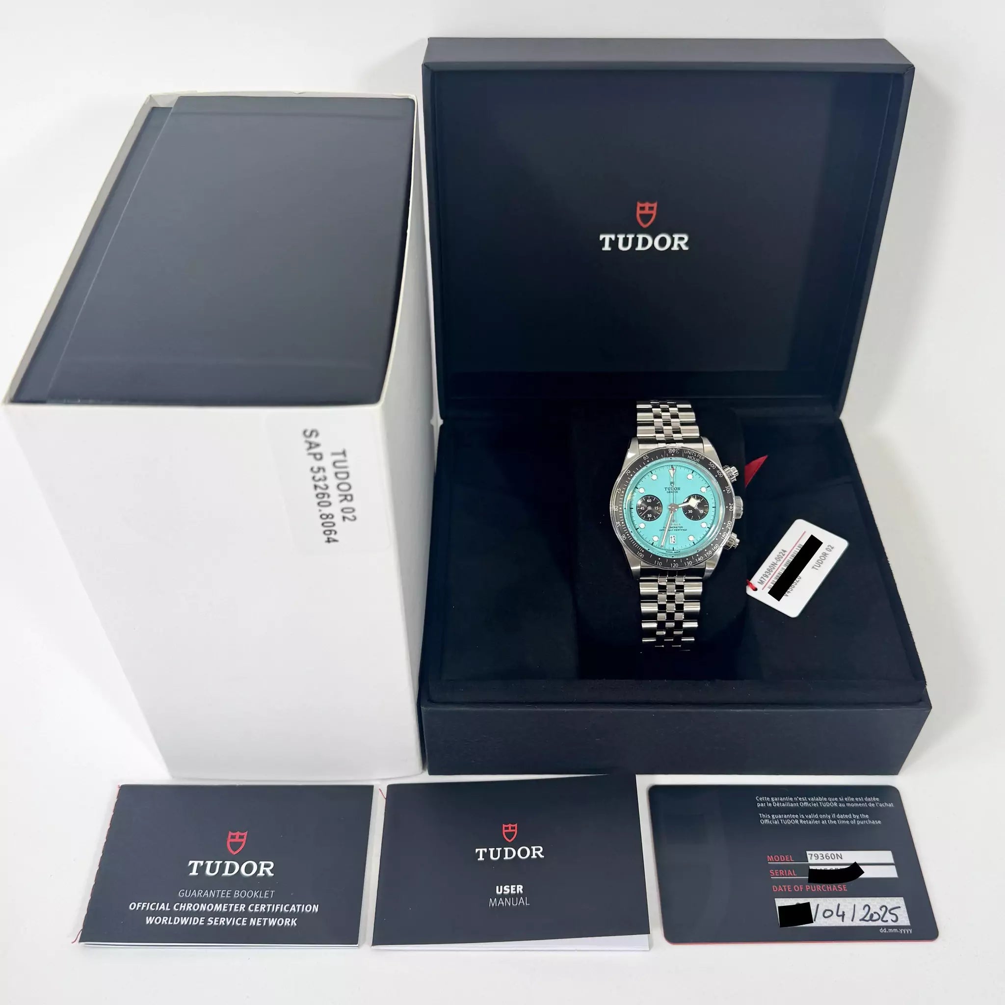Tudor Black Bay Flamingo Blue Stickered 79360N 2025