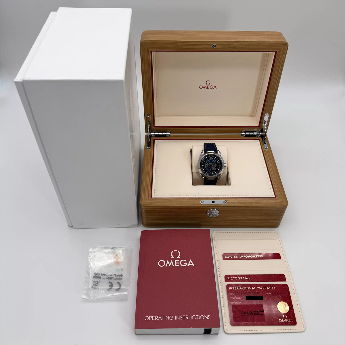 OMEGA Aqua Terra Worldtimer 43mm 220.10.43.22.03.001 2024 Box & Papers