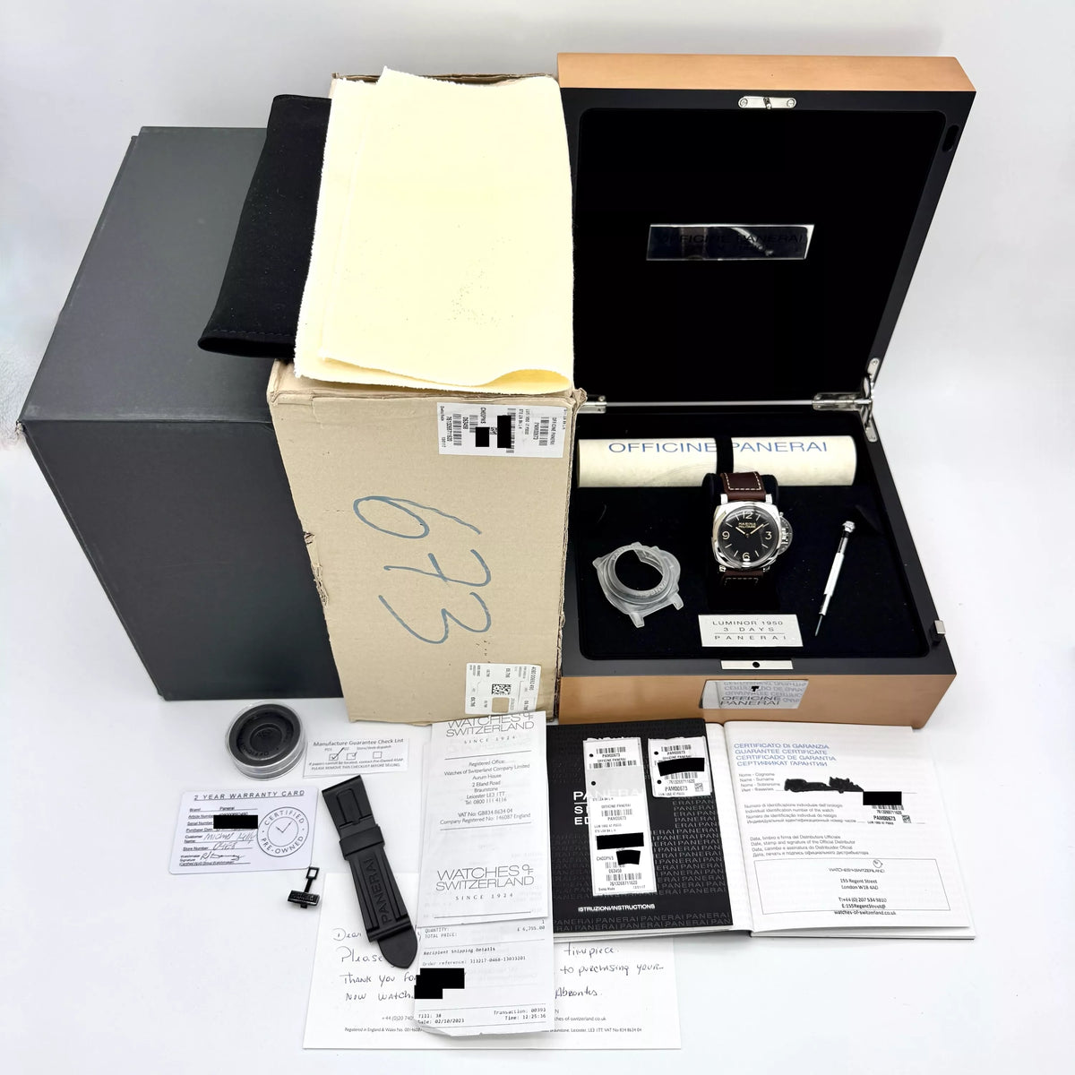 Panerai Luminor Marina Militare 1950 47mm PAM00673 2016 Box & Papers