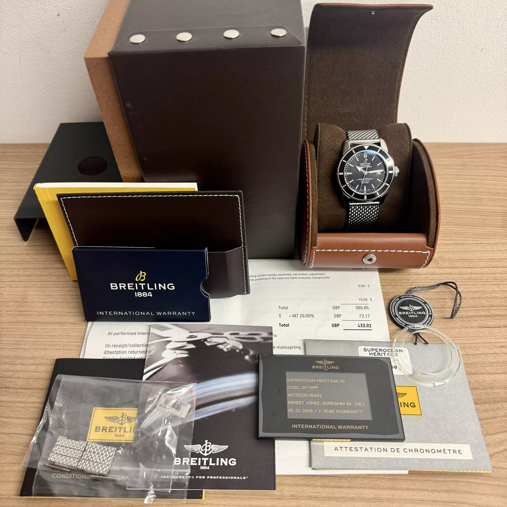 Breitling Superocean 42mm 2016 Full Set A17321 2016