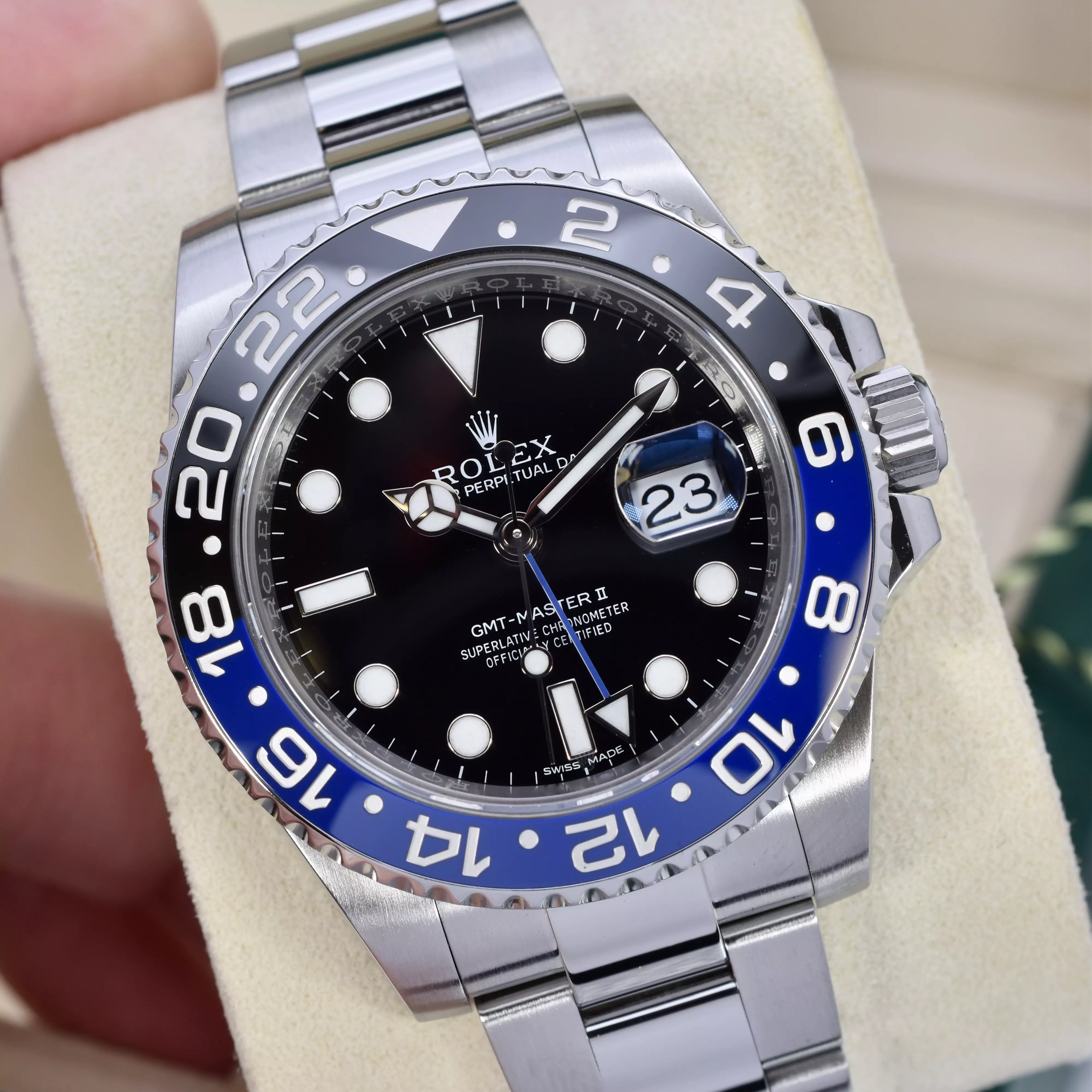 Rolex GMT Master II 40mm Excellent Set 116710BLNR 2015