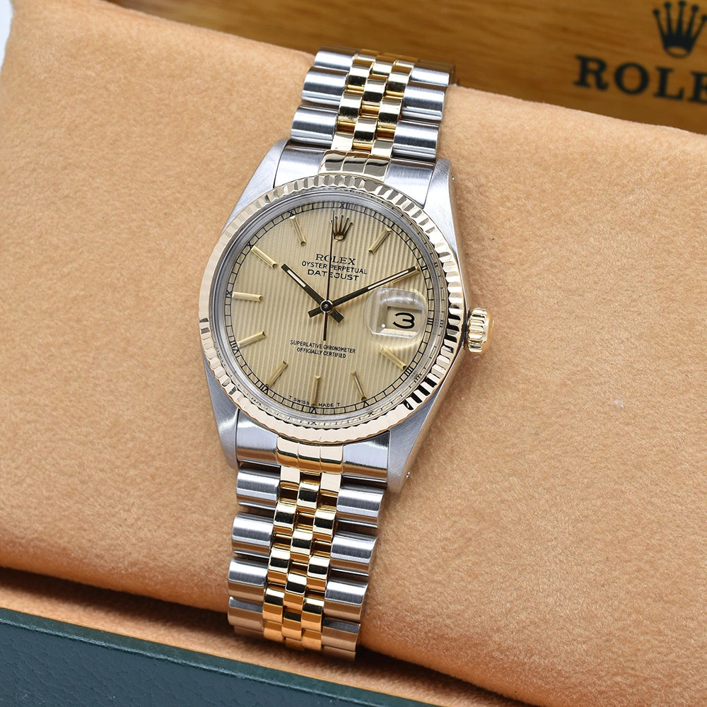 Rolex Oysterdate Tapestry Dial Fully Serviced 16013 1986