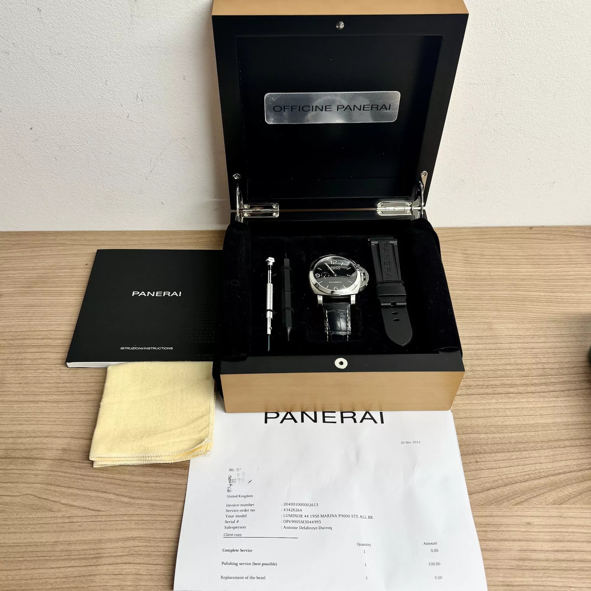 Panerai Luminor 1950 Fully Serviced PAM00312 2015