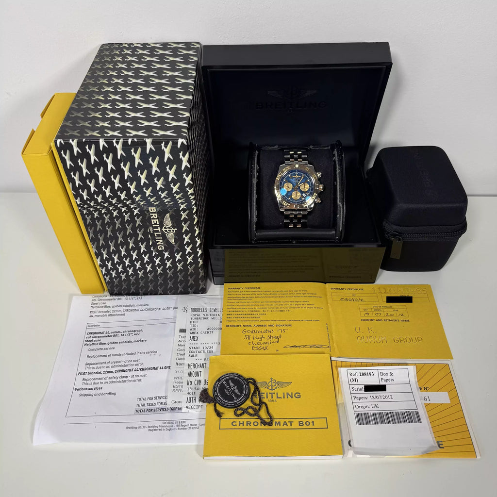 Breitling Chronomat Steel & Gold Fully Serviced CB011012 2012