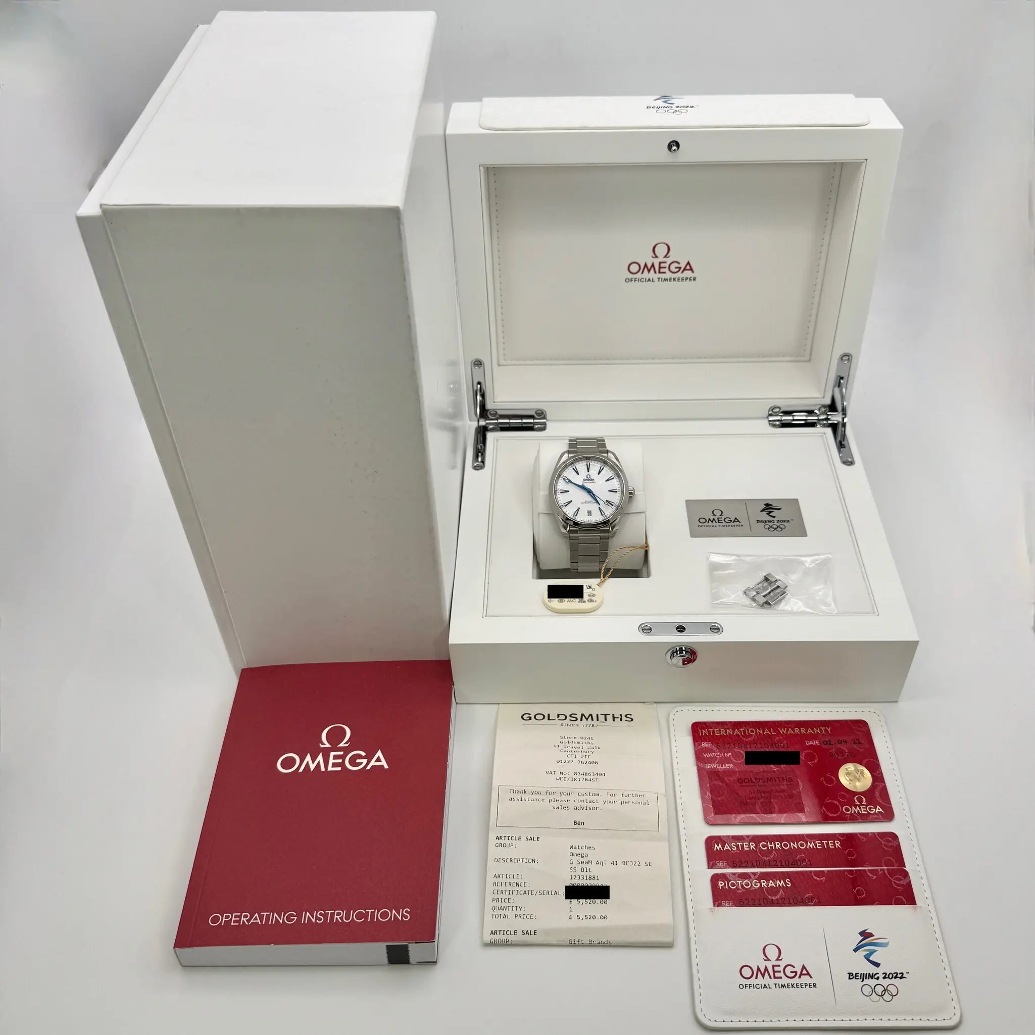 OMEGA Aqua Terra Beijing Edition 41mm 522.10.41.21.04.001 2022