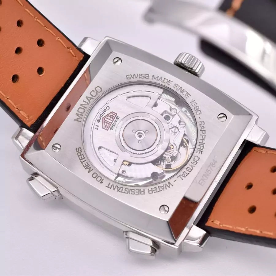 TAG Heuer Monaco Silver & Orange CAW211C 2016