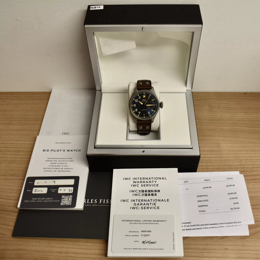 IWC Pilot Heritage Titanium IW501004 2022