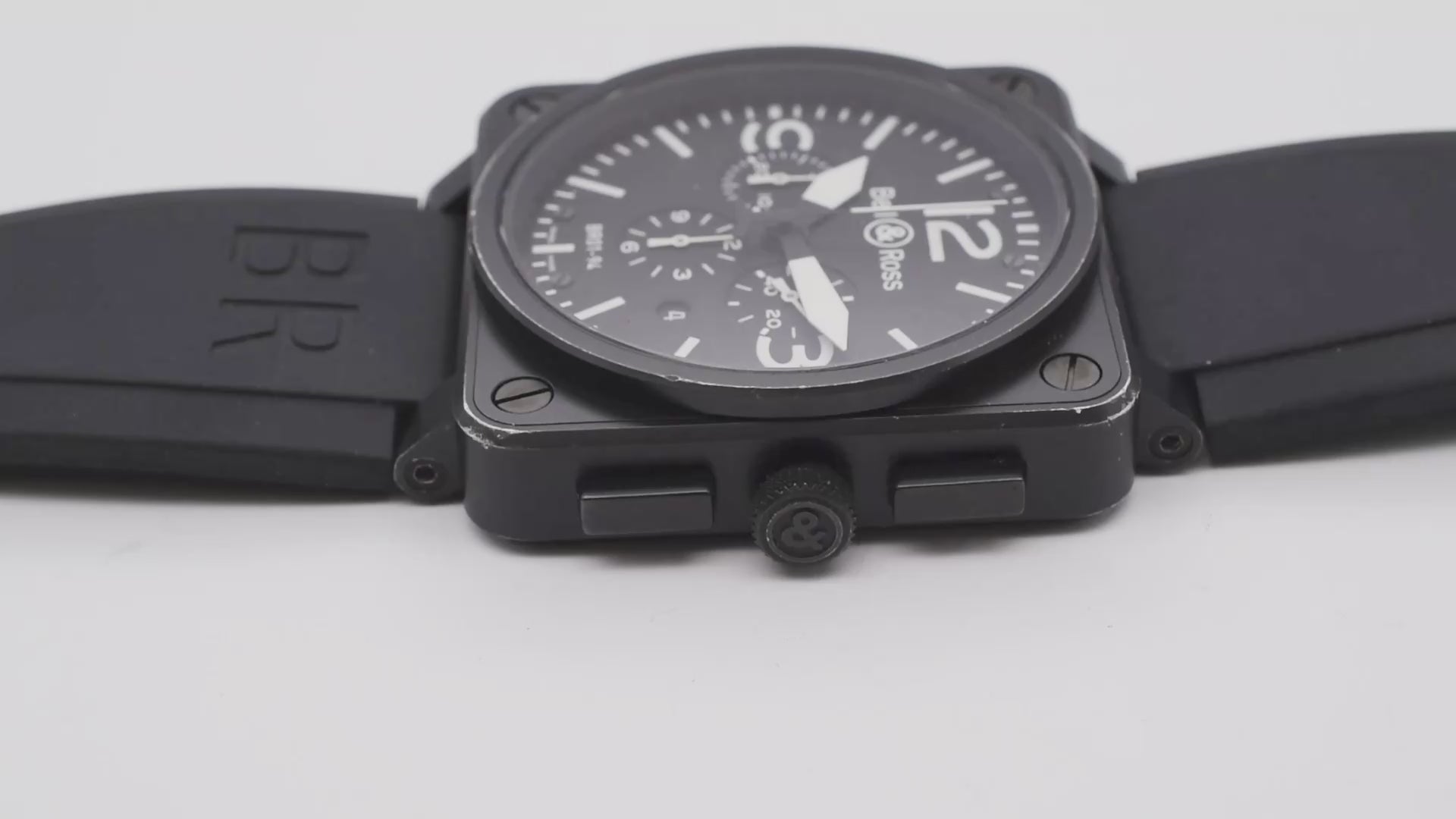 Bell & Ross BR 01-94 S Chronograph 46mm Fully Serviced Box & Papers