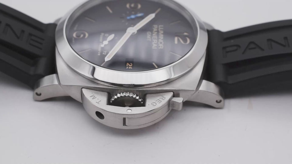 Panerai Luminor 1950 44mm GMT Power Reserve PAM01321 2020 Box & Papers, Serial no. OP7119BB1947884