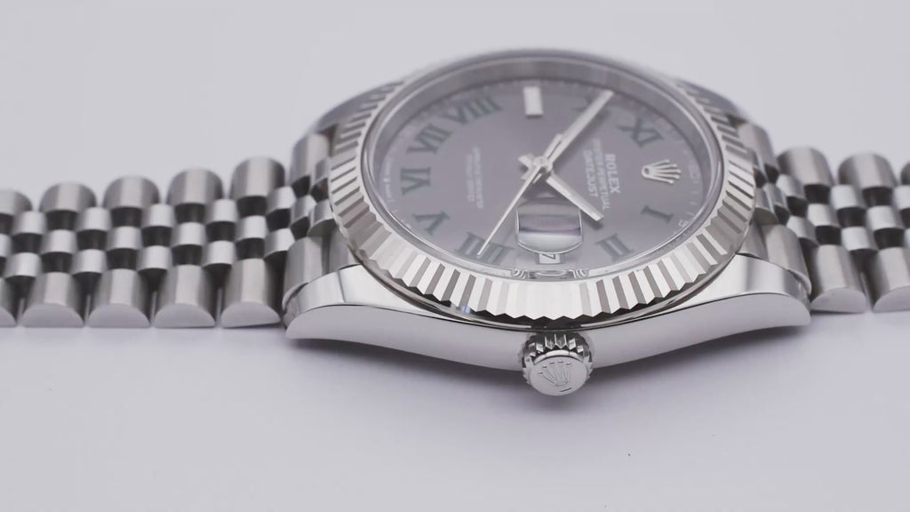 Rolex Datejust 41 Wimbledon 2026 Fluted Jubilee 2026 Box & papers